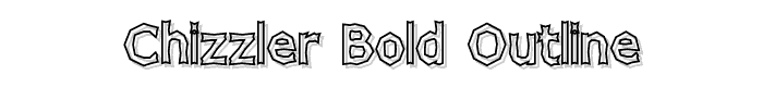 Chizzler Bold Outline font